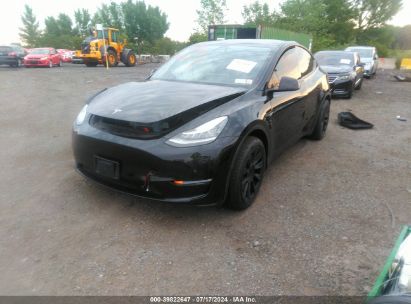 2021 TESLA MODEL Y LONG RANGE DUAL MOTOR ALL-WHEEL DRIVE Black  Electric 5YJYGAEE1MF185966 photo #3