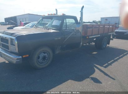 1991 DODGE D-SERIES D300/D350 Black  Diesel 1B6ME36C6MS343741 photo #3