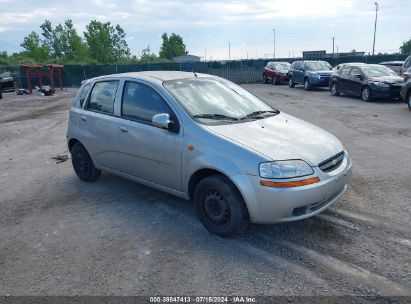 2004 CHEVROLET AVEO Silver  Gasoline KL1TD62604B187960 photo #1