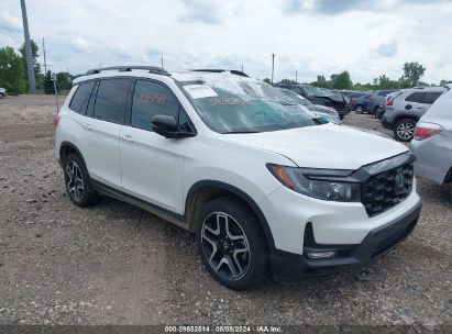 2022 HONDA PASSPORT AWD ELITE White  Gasoline 5FNYF8H05NB003442 photo #1