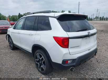 2022 HONDA PASSPORT AWD ELITE White  Gasoline 5FNYF8H05NB003442 photo #4