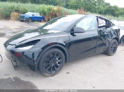 2021 TESLA MODEL Y LONG RANGE DUAL MOTOR ALL-WHEEL DRIVE Black  Electric 5YJYGDEE7MF299049 photo #3