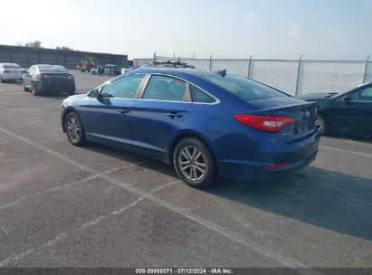 2015 HYUNDAI SONATA SE Blue  Other 5NPE24AF2FH185383 photo #4