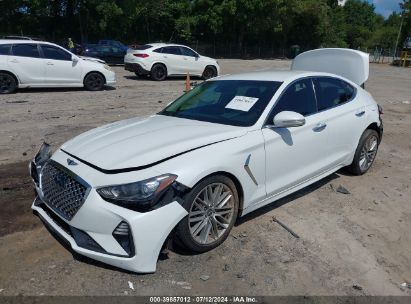 2020 GENESIS G70 2.0T RWD White  Gasoline KMTG64LA8LU056369 photo #3