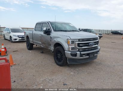 2022 FORD F-250 PLATINUM Silver  Diesel 1FT8W2BT4NEG11969 photo #1