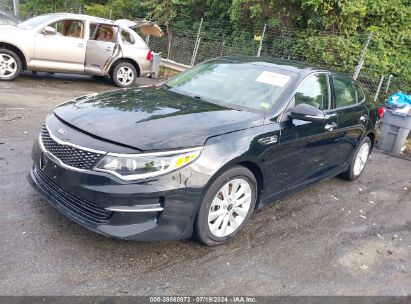 2017 KIA OPTIMA EX Black  Gasoline 5XXGU4L35HG133413 photo #3