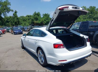 2019 AUDI S5 3.0T PREMIUM White  Gasoline WAUB4CF51KA024352 photo #4