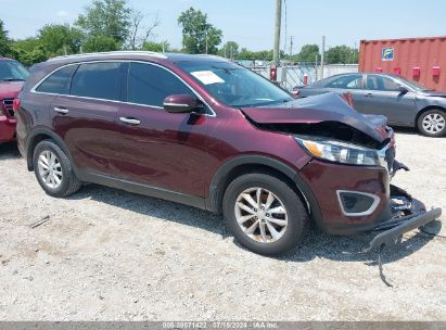 2018 KIA SORENTO 2.4L LX Burgundy  Gasoline 5XYPG4A36JG401414 photo #1