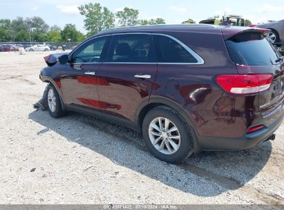 2018 KIA SORENTO 2.4L LX Burgundy  Gasoline 5XYPG4A36JG401414 photo #4