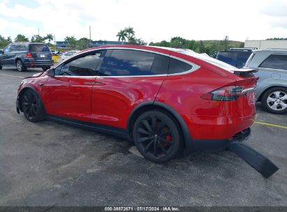 2020 TESLA MODEL X LONG RANGE DUAL MOTOR ALL-WHEEL DRIVE/LONG RANGE PLUS DUAL MOTOR ALL-WHEEL DRIVE Red  Electric 5YJXCAE20LF298416 photo #4