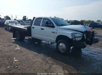 2008 DODGE RAM 3500 HD CHASSIS ST/SLT/LARAMIE White  Diesel 3D6WH48A08G204998 photo #1