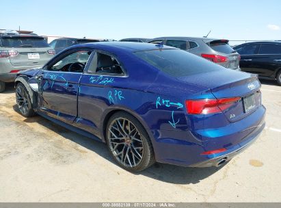 2018 AUDI A5 2.0T PREMIUM Blue  Gasoline WAUTNAF58JA007620 photo #4