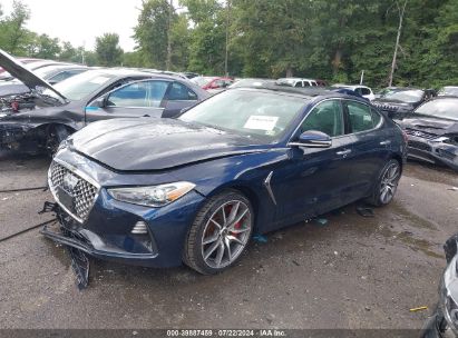 2020 GENESIS G70 3.3T AWD Blue  gas KMTG74LE9LU046739 photo #3