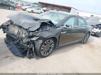 2017 LINCOLN CONTINENTAL SELECT Black  Gasoline 1LN6L9SK3H5629783 photo #3