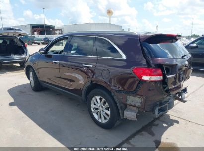 2016 KIA SORENTO 3.3L LX Maroon  Gasoline 5XYPG4A51GG043780 photo #4