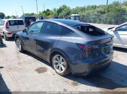 2022 TESLA MODEL Y LONG RANGE DUAL MOTOR ALL-WHEEL DRIVE Gray  Electric 7SAYGAEE4NF364264 photo #4