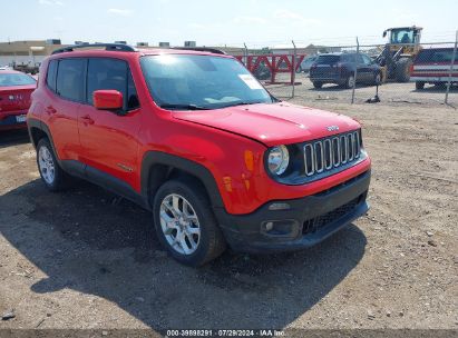 2016 JEEP RENEGADE LATITUDE Red  Gasoline ZACCJBBT6GPE34361 photo #1