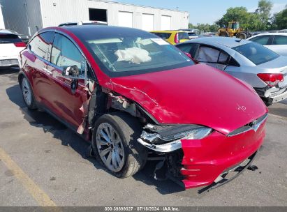 2017 TESLA MODEL X 100D/75D/90D Red  Electric 5YJXCDE2XHF076197 photo #1