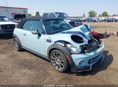 2013 MINI CONVERTIBLE COOPER Light Blue  Gasoline WMWZN3C59DT569156 photo #1