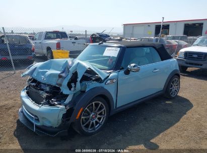 2013 MINI CONVERTIBLE COOPER Light Blue  Gasoline WMWZN3C59DT569156 photo #3