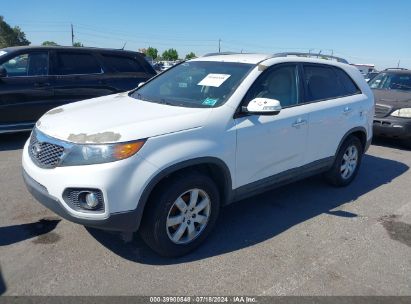 2013 KIA SORENTO LX White  Gasoline 5XYKT3A65DG422933 photo #3