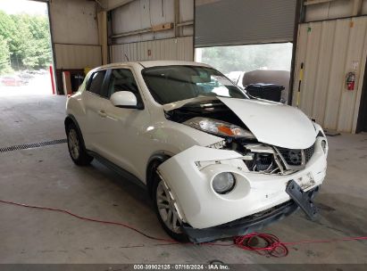 2014 NISSAN JUKE SV White  Gasoline JN8AF5MR6ET450058 photo #1