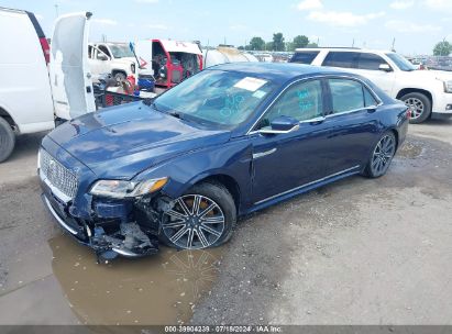 2017 LINCOLN CONTINENTAL RESERVE Blue  Gasoline 1LN6L9RP8H5605402 photo #3