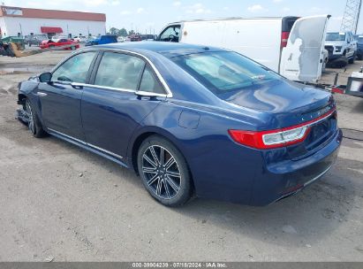 2017 LINCOLN CONTINENTAL RESERVE Blue  Gasoline 1LN6L9RP8H5605402 photo #4