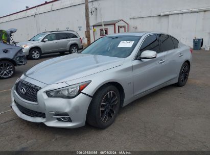 2016 INFINITI Q50 2.0T BASE/2.0T PREMIUM Silver  Gasoline JN1CV7AR5GM252417 photo #3