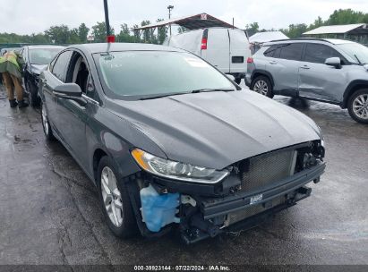 2016 FORD FUSION SE Gray  Gasoline 3FA6P0H74GR150829 photo #1