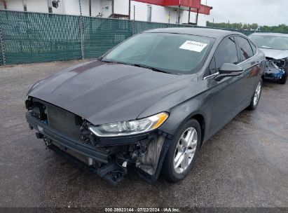 2016 FORD FUSION SE Gray  Gasoline 3FA6P0H74GR150829 photo #3