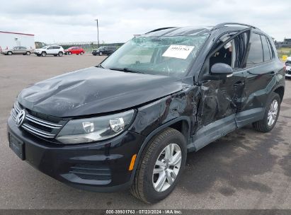 2015 VOLKSWAGEN TIGUAN S Black  Gasoline WVGBV7AX7FW602362 photo #3