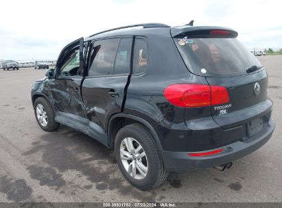 2015 VOLKSWAGEN TIGUAN S Black  Gasoline WVGBV7AX7FW602362 photo #4