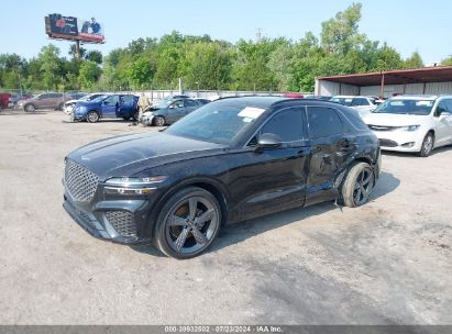 2022 GENESIS GV70 2.5T AWD Black  Gasoline KMUMADTB2NU043724 photo #3