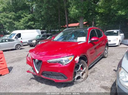 2018 ALFA ROMEO STELVIO TI Red  Gasoline ZASFAKBN2J7B78844 photo #3