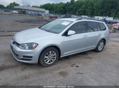 2016 VOLKSWAGEN GOLF SPORTWAGEN TSI S 4-DOOR Silver  Gasoline 3VWA17AU5GM503992 photo #3