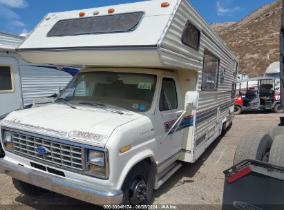 1989 FORD ECONOLINE E350 CUTAWAY VAN White  Gasoline 1FDKE30G9KHB48849 photo #3