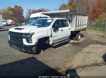 2022 CHEVROLET SILVERADO 3500HD CHASSIS WORK TRUCK White  Gasoline 1GB4YSE72NF255821 photo #3