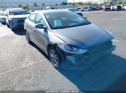 2018 HYUNDAI ELANTRA SEL Gray  Gasoline KMHD84LF2JU474507 photo #1