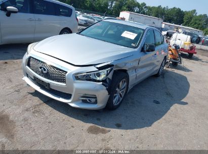 2014 INFINITI Q50 PREMIUM Silver  Gasoline JN1BV7AR7EM702853 photo #3