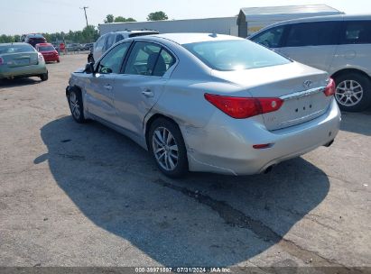 2014 INFINITI Q50 PREMIUM Silver  Gasoline JN1BV7AR7EM702853 photo #4