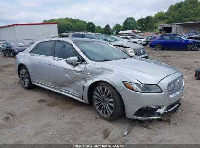 2017 LINCOLN CONTINENTAL SELECT Silver  Gasoline 1LN6L9TK2H5616831 photo #1