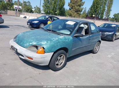 1997 GEO METRO Green  Gasoline 2C1MR2260V6755410 photo #3