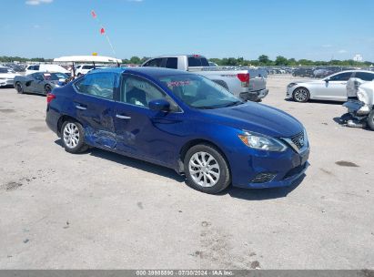 2019 NISSAN SENTRA SV Blue  Gasoline 3N1AB7AP3KY257667 photo #1