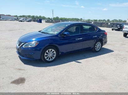 2019 NISSAN SENTRA SV Blue  Gasoline 3N1AB7AP3KY257667 photo #3