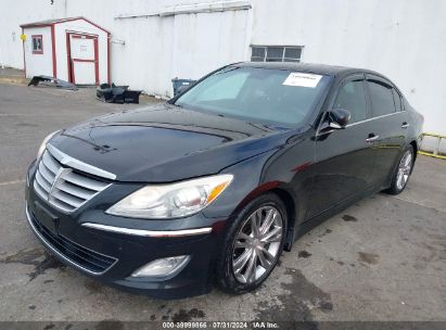 2013 HYUNDAI GENESIS 3.8 Black  Gasoline KMHGC4DD7DU248864 photo #3