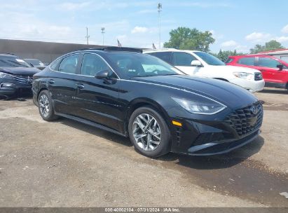 2022 HYUNDAI SONATA SEL Black  Gasoline KMHL14JA7NA233010 photo #1