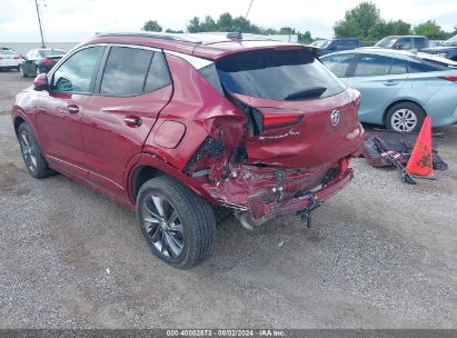 2021 BUICK ENCORE GX AWD SELECT Burgundy  Gasoline KL4MMESLXMB061256 photo #4