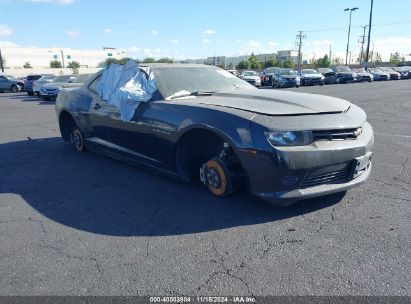 2015 CHEVROLET CAMARO 1LS Black  Gasoline 2G1FA1E3XF9296944 photo #1