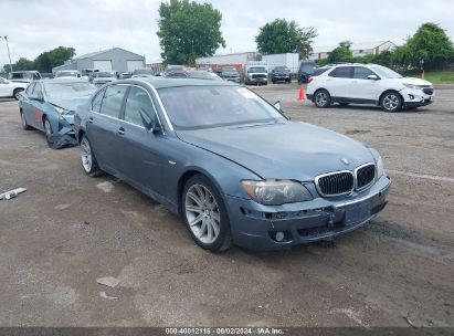 2006 BMW 750LI Light Blue  Gasoline WBAHN83596DT62207 photo #1